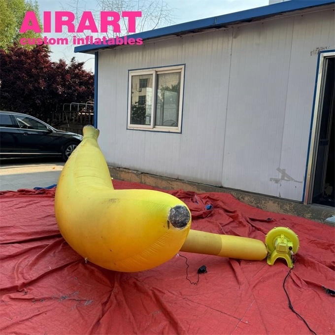 Giant inflatable banana models customized, inflatable fruit balloon for display