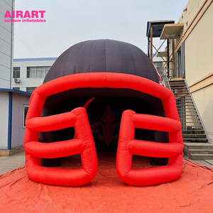 2021 Giant Inflatable Soccer Football Helmet Entrance Tunnel Tent