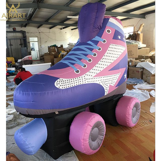 custom giant inflatable shoes,inflatable roller skate for advertising