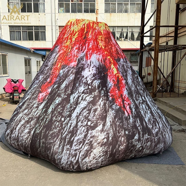 Custom realistic inflatable stone event inflatable volcano