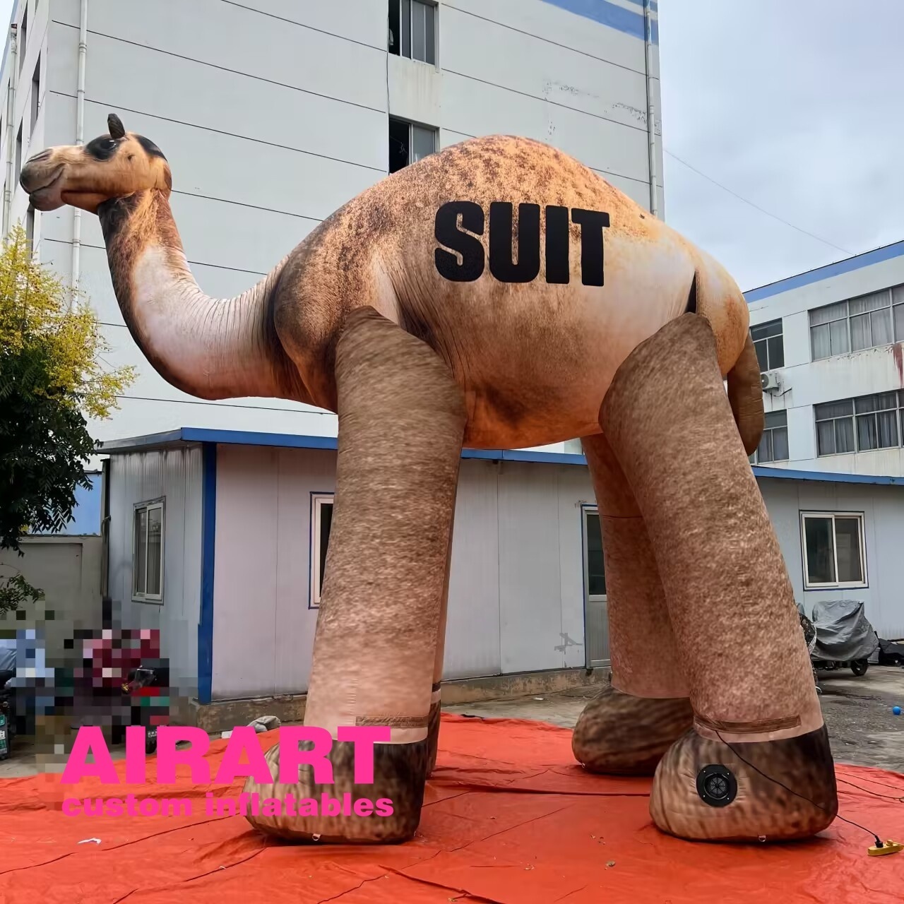 Customized Oxford Cloth Giant Life Size Camel Model Inflatable Camel For Decoration