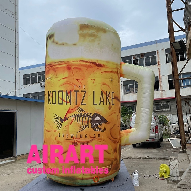 Factory price inflatable draft beer mug inflatable wine bottle inflatable drink can