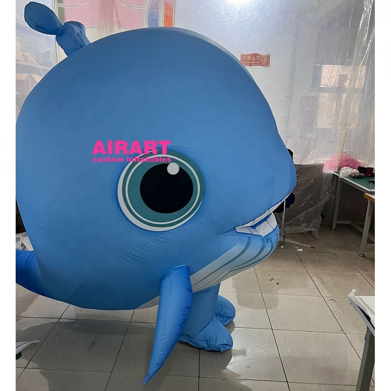 blow up inflatable whale fish costume,bespoke animals costume