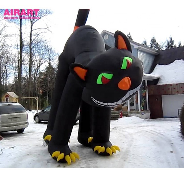 Festive decoration Halloween inflatable black cat