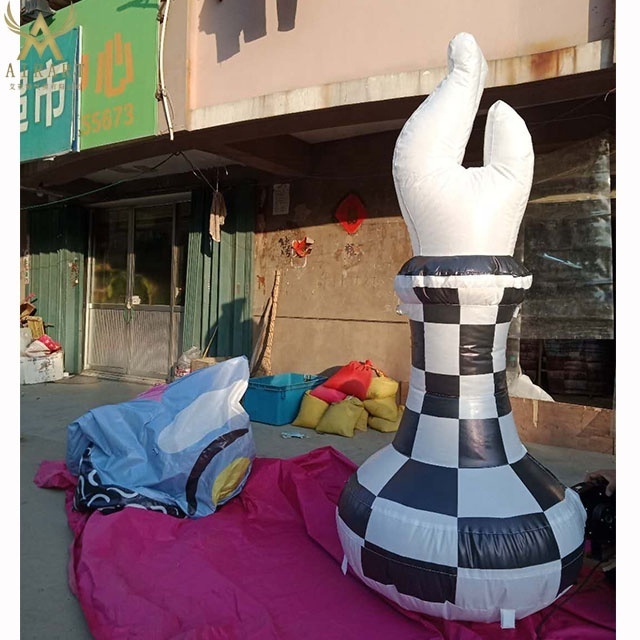 customized shape inflatable King/Queen chess model for advertising standing decoration z06 F21