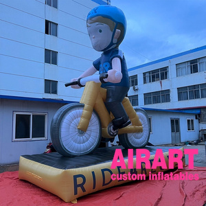 inflatable bicycle balloon for advertising used, giant inflatable bike boy for promotional event a B3