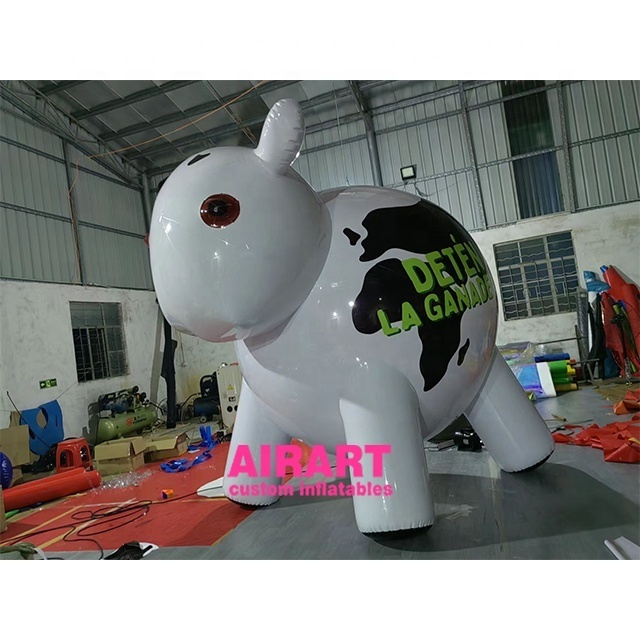 Good material printing sign event advertising inflatable milk cow balloon