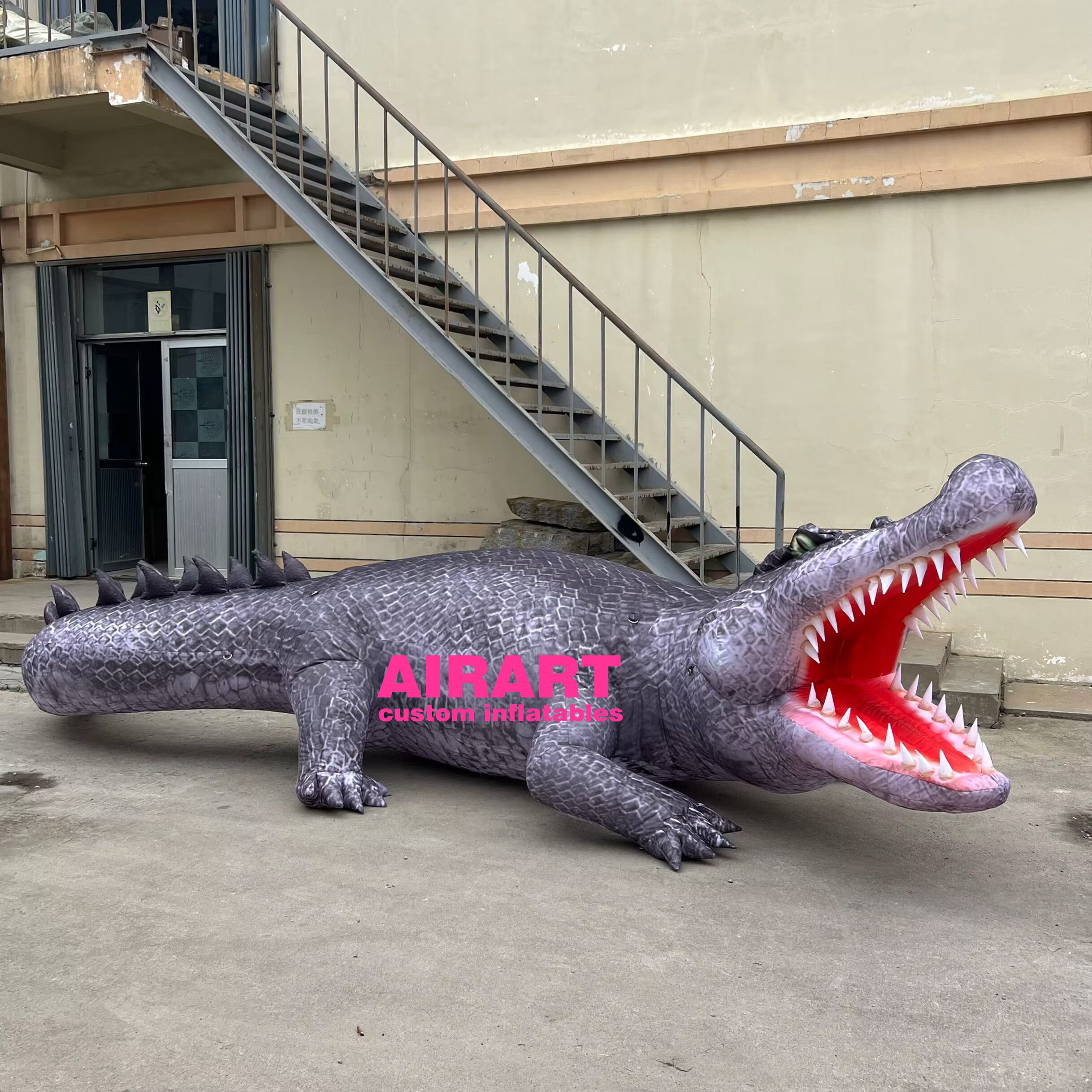 Giant inflatable crocodile model / inflatable alligator animal for outdoor event decoration