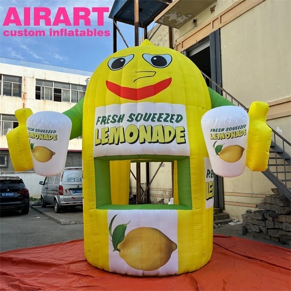 Outdoor activities Yellow inflatable lemon pavilion, cheap inflatable lemon tent for outdoor