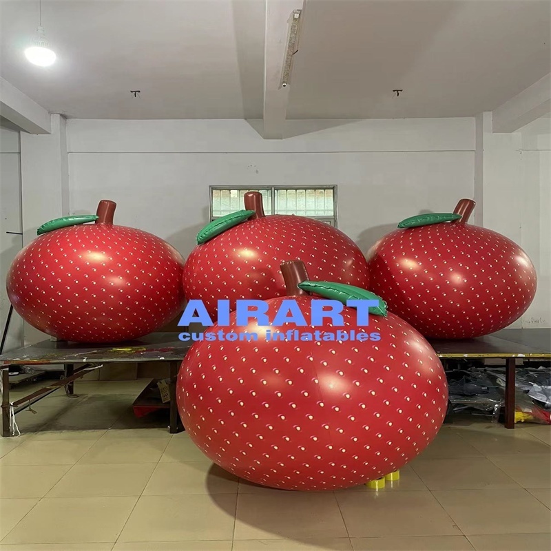 Seal-air style activity decoration inflatable peach model,simulation fruits balloon