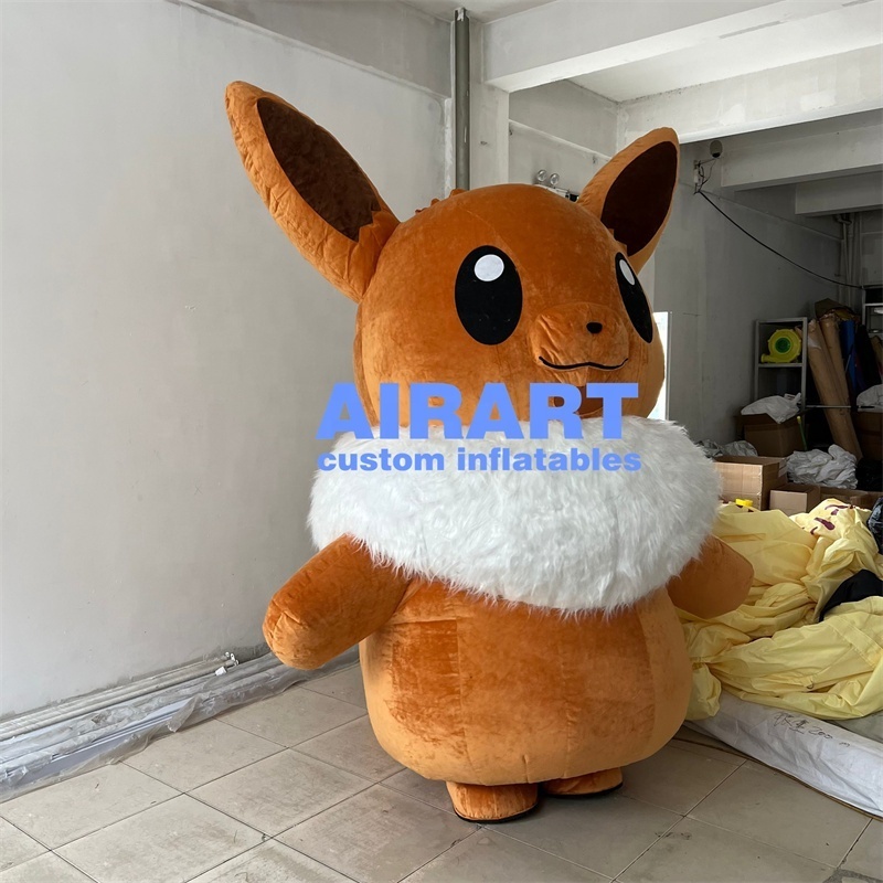 Hot sale inflatable cartoon costume inflatable cartoon fox costume