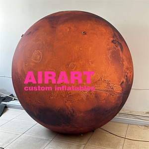 Solar System Planets Ball Inflatable Mars Decoration For Space Theme Party