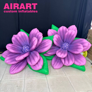 Inflatable purple flower air balloon,inflatable building hanging flower toy