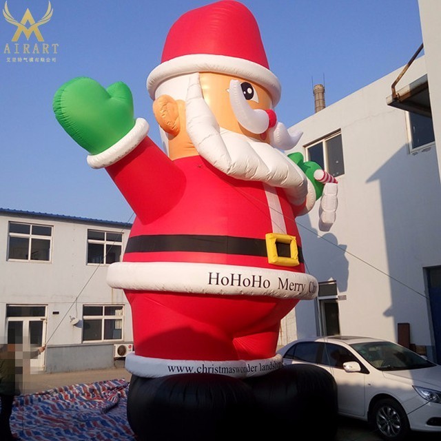 inflatable outdoor christmas decorations giant inflatable Santa Claus for party