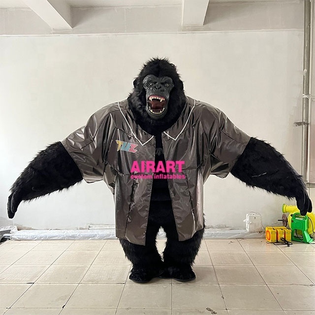 mascot costumes custom size inflatable gorilla costume for adults