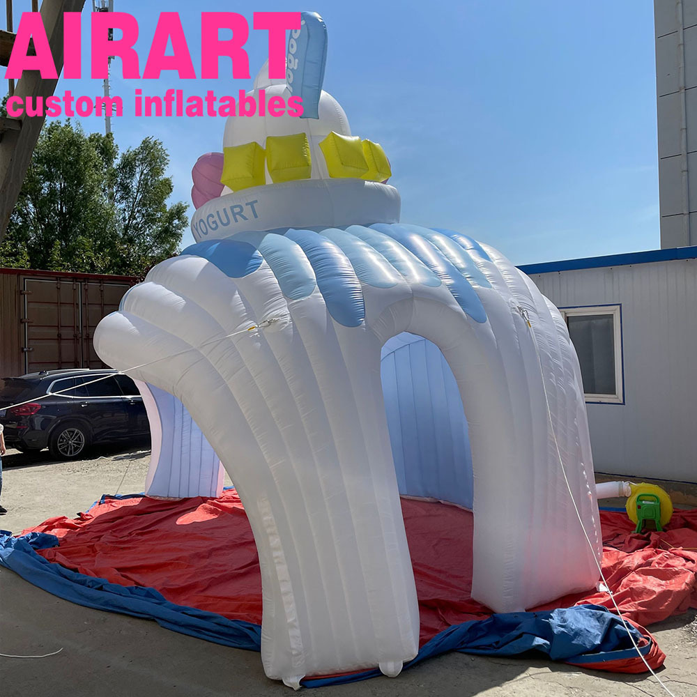 Custom outdoor blow up tent inflatable concession stand ice cream booth inflatable carnival treat shop Z03