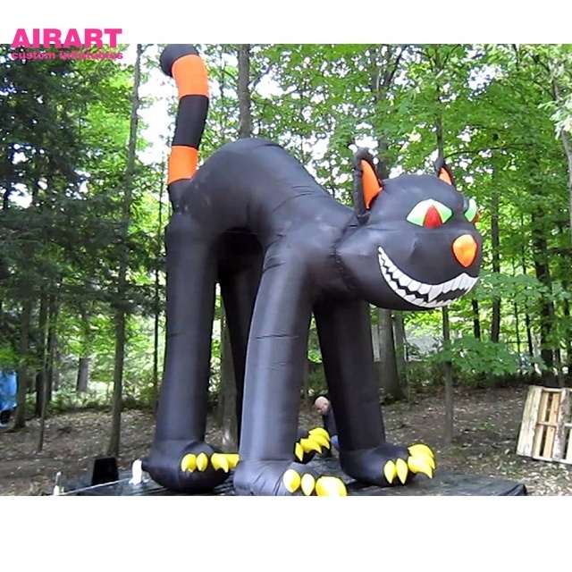 Festive decoration Halloween inflatable black cat