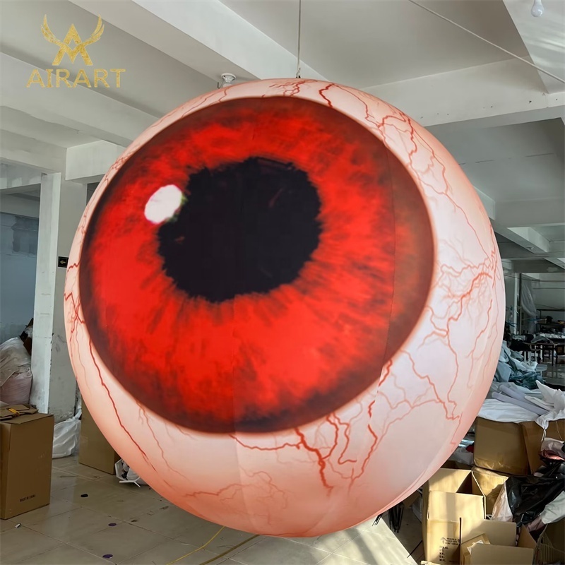 inflatable eye props balloon, inflatable eyeball with remote control lighting