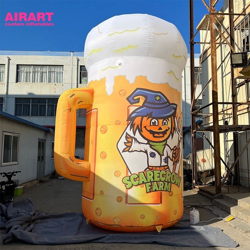 Custom inflatable image Giant inflatable glass Beer mugs for advertising inflatable