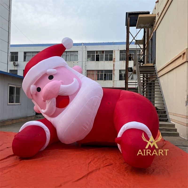 The Christmas party christmas inflatable yard decorate with inflatable cute Santa Claus balloon