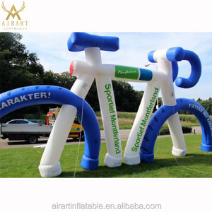 Giant race inflatable bicycle/inflatable bike balloon for advertising