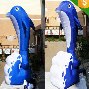 inflatable dolphin, giant inflatable fish for store show decoration