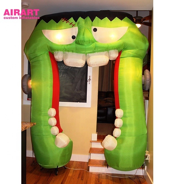 9ft giant frankenstein archway arch inflatable halloween yard