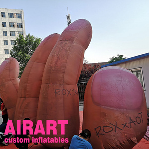 realistic inflatable finger giant inflatable hand for decoration