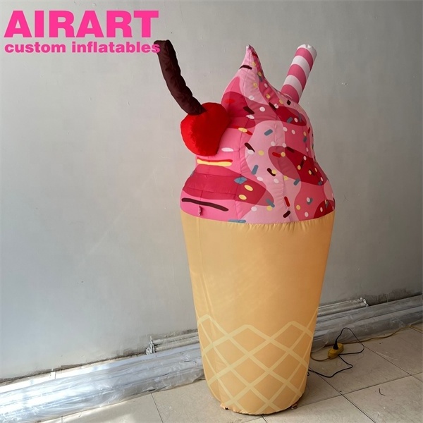 High quality inflatable ice cream columns, beautiful inflatable ice cream cones for sale