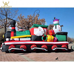 Factory price Christmas mini train inflatable model custom inflatable train for parties