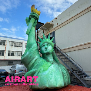 Parade Performance Inflatable Statue Of Liberty Personalized Air Blown Goddness Statue Balloon For Outdoor Event Show