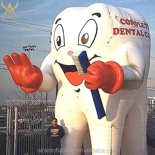 Giant advertising inflatable tooth,tooth replicate balloon