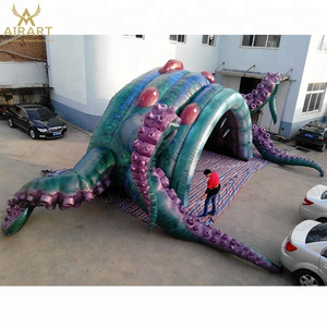 Halloween party tent decoration inflatable octopus tunnel tent