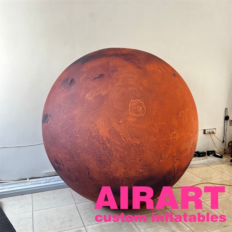 Solar System Planets Ball Inflatable Mars Decoration For Space Theme Party