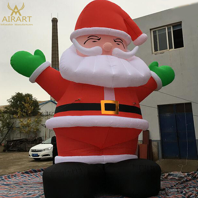 inflatable outdoor christmas decorations giant inflatable Santa Claus for party