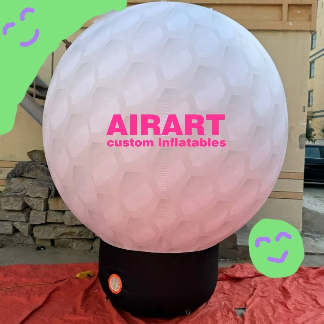 Golf Course Outdoor Advertising Decoration Inflatable Golf Ball Billboard For Business Event