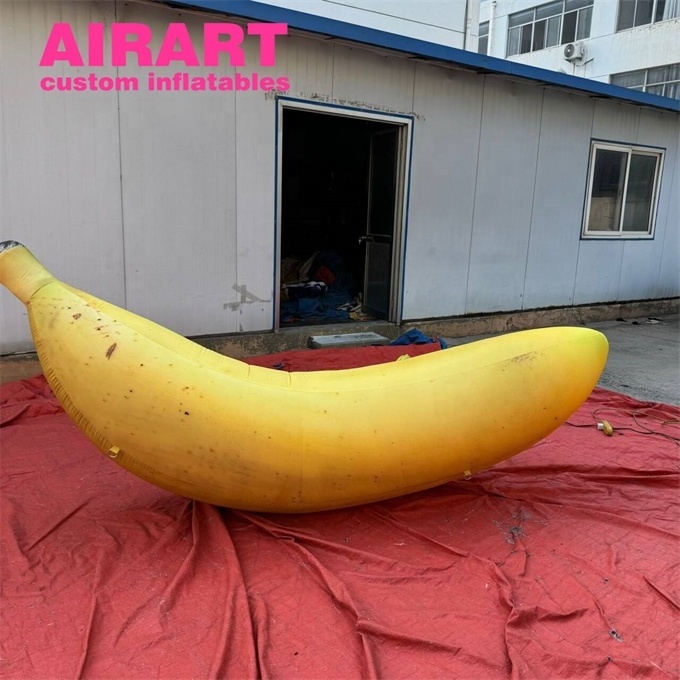 Giant inflatable banana models customized, inflatable fruit balloon for display