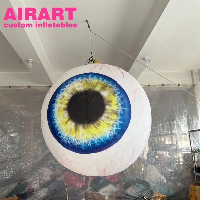 inflatable eye props balloon, inflatable eyeball with remote control lighting