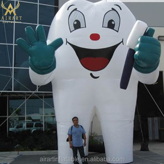 Giant advertising inflatable tooth,tooth replicate balloon