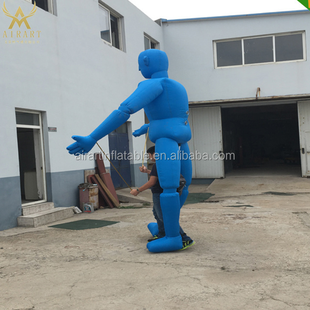 promotional walking costume inflatable clown cartoon puppet