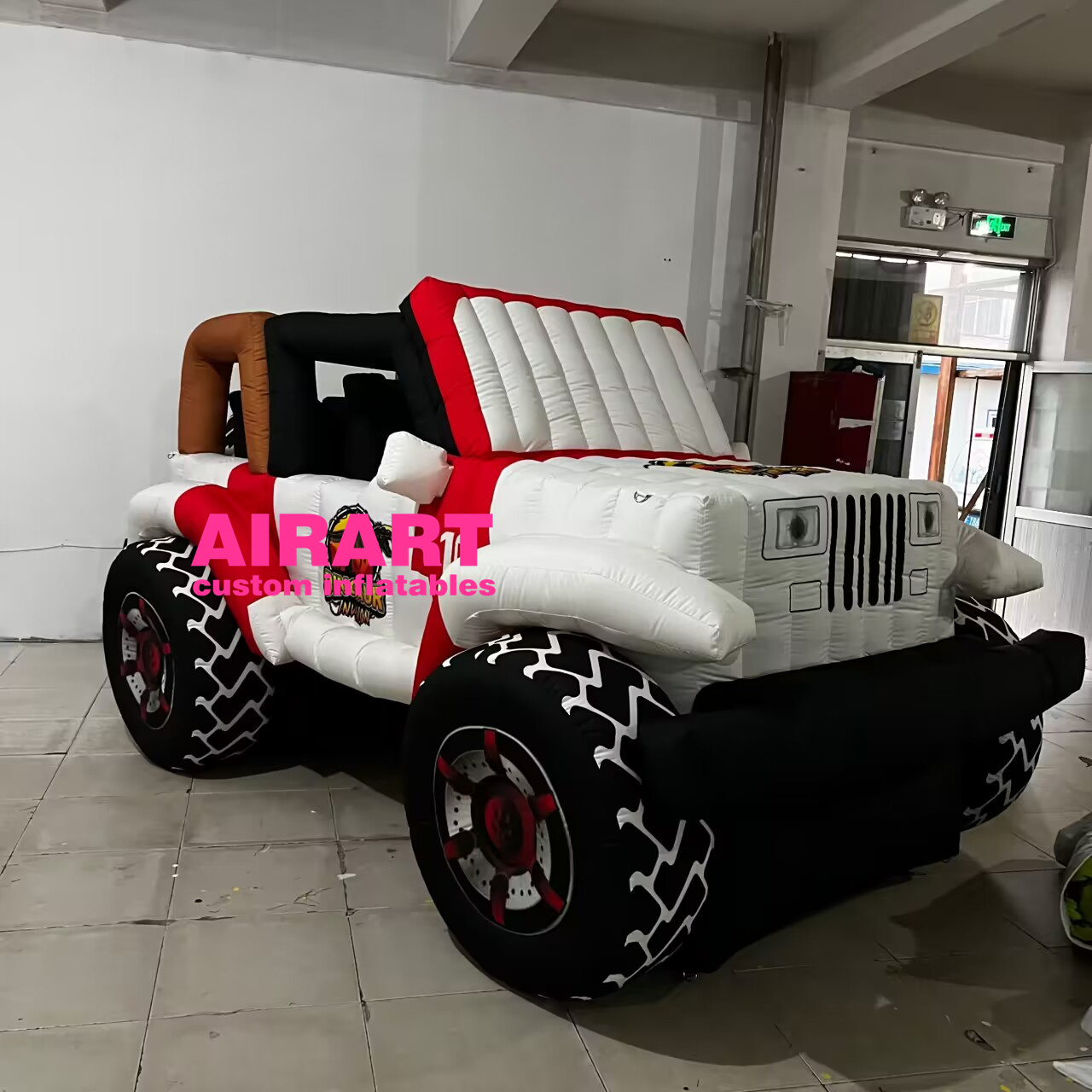 inflatable jeep car balloon for sale,giant inflatable off-road vehicle