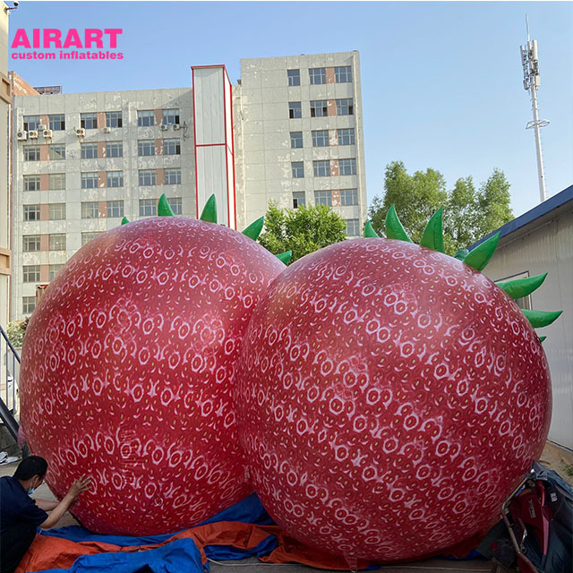 event advertised inflatables 2020 big fruit inflatable strawberry model for advertising