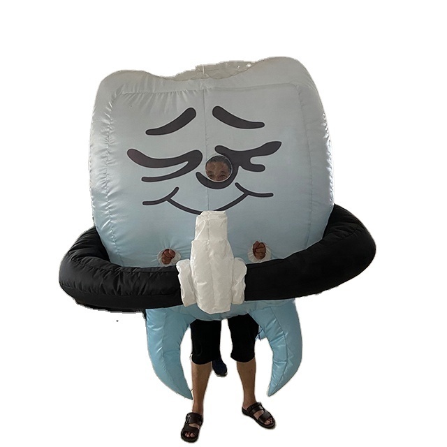 customized special shape dress, inflatable tooth cartoon mascot costume,lovely inflatable teeth walking figure Z03