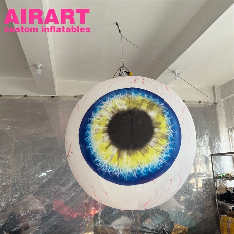 inflatable eye props balloon, inflatable eyeball with remote control lighting