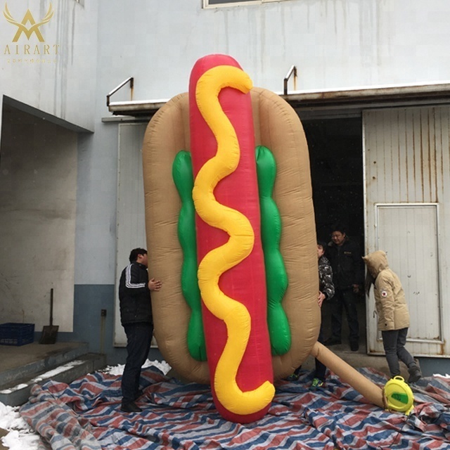 delicious giant advertising inflatable hot dog