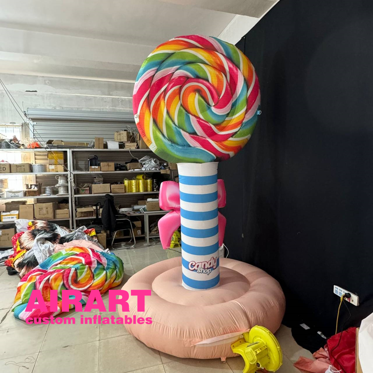 inflatable candy Lollipop tube ,inflatable funny lollipop structure props