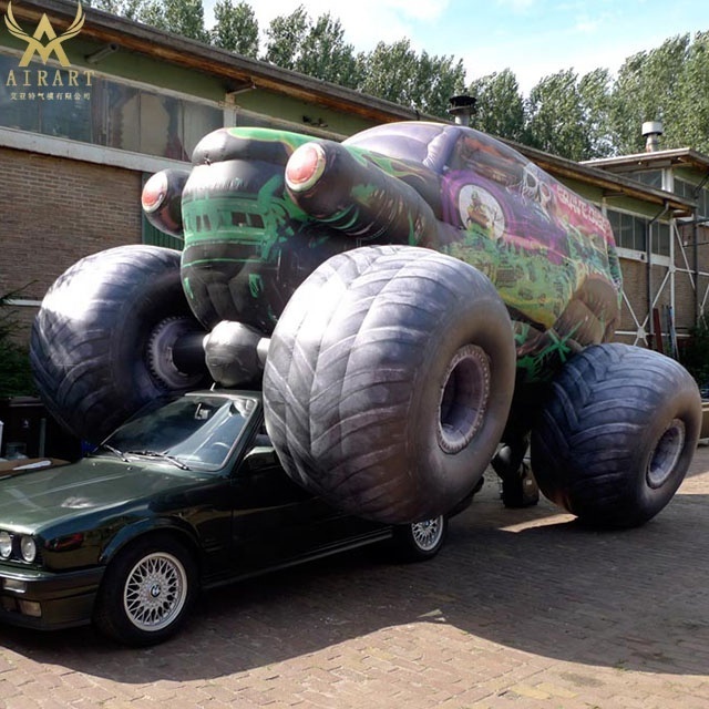 inflatable truck event advertising decoration inflatable jeep car with big wheels