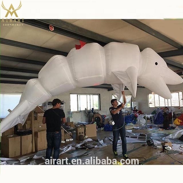 Attractive Stage Performance walking Inflatable dolphin costume puppet