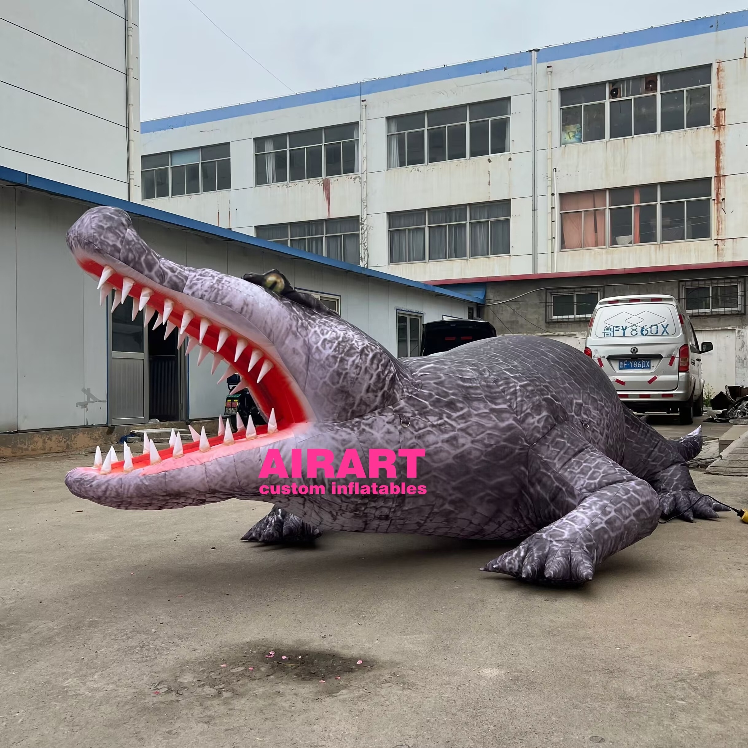 Giant inflatable crocodile model / inflatable alligator animal for outdoor event decoration