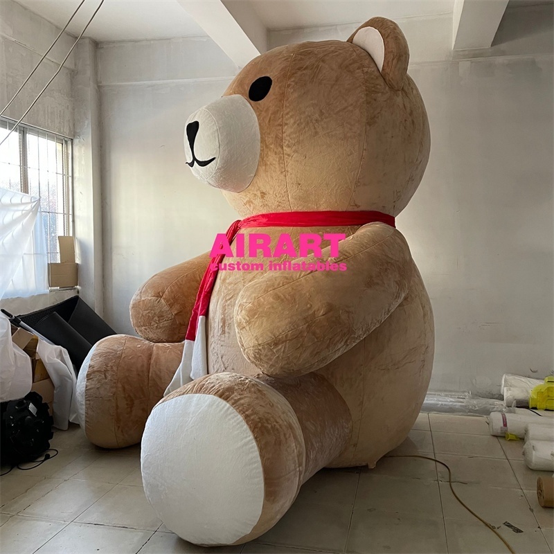 Giant inflatable plush Bear glare inflatable plush Ursus arctos customized logo